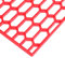 AggAuto Rejilla universal para rejilla de coche, 119,38 x 40,64 cm, color rojo, plástico ABS, rejilla de coche, agujero de panal de abeja, 11 x 30 mm, rejillas hexagonales