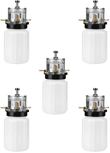 Gisoanudt 5X Pot D' de Pompe à Vide 500Ml Machine à Traire Bidon D' en Plastique pour Accessoire de Machine à Traire de ChèVre de Mouton de Vache