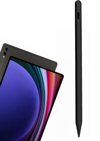 Penna touch sensibile alla pressione 4096 livelli per Samsung Galaxy Tab S10 S9 Ultra 5G / S10+ / S9 S10 FE FE+ 5G / A9 / A9+ WLAN 5G ricaricabile (nero)