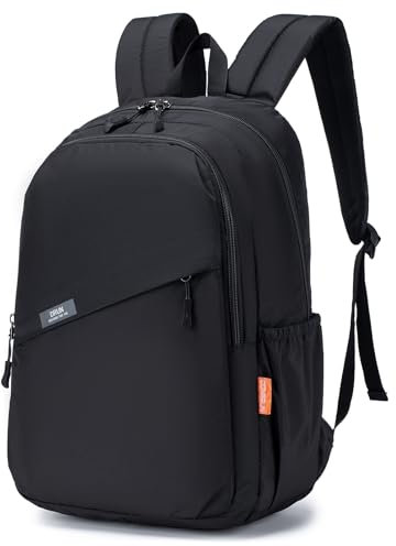 BAGZY Zaino 40x30x15 ITA Airways Bagaglio a Mano 40x15x30 British Airways Antifurto Zainetto da Viaggio Aereo Piccolo Borsa Da Cabina Impermeabile Zaini Classico per College Scuola Donna Uomo Nero