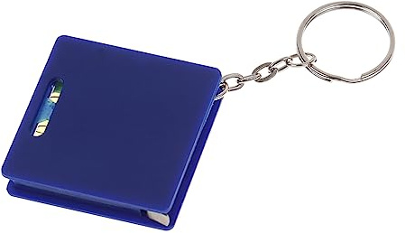 Leichtes Maßband für Schlüsselanhänger, 1 Meter Stahlband und quadratisches leichtes Blasenmaßband für zu Hause