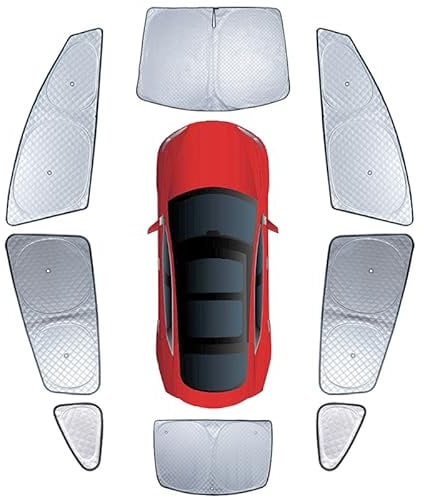 WeDoi Upgraded Camping Privacy Curtain 8 Pieces for Tesla Model 3 2017-2025 Window Sunshade for Model 3 Highland Camping Shades Windshield Sunshade Privacy Screens forTesla Accessories