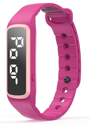Schrittzähler Armband Herren Digital Uhr Armband Fitnessuhr ohne app und Handy Schrittzähler Uhr Damen Digitale Armbanduhr Damen Messung des Schrittes, Kalorienverbrauchs und der Distanz