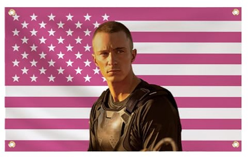 Salyeeluly Drews Starkeys Flagge | Rosa Amerikanische Flagge | Rosa Poste Lustiges Poster Wandteppich Heimdekoration | USA-Flagge Wandteppich für Zuhause, Schlafzimmer, Wohnzimmer, Schlafsaal