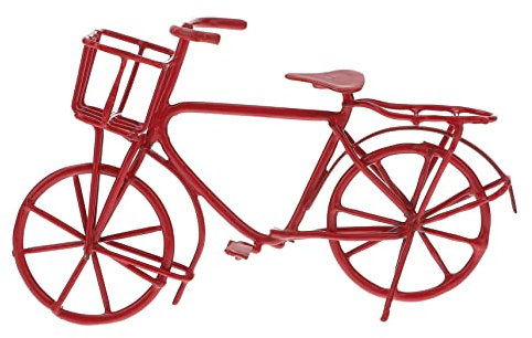 Cabilock Fahrrad aus Metall Apollo Fidget Spinner Finger Mädchenspielzeug Figur für kinderspielzeug bastelzeug Puppenhausspielzeug Miniatur-Puppenhaus- Eisen rot