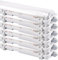 NCC-Licht 6 x LED Feuchtraumleuchte Eco Wannenleuchte 120cm 2 x 18W T8 Röhre 3600lm Neutralweiß 4000K IP65