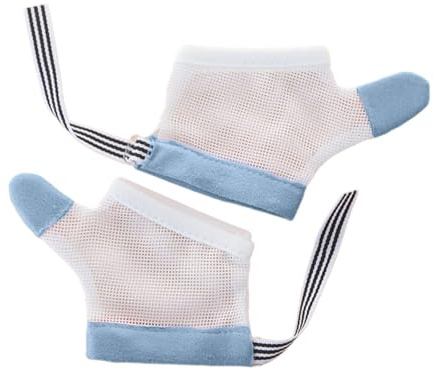 manhegari Guanti Per Smettere Di Rodendosi Le Unghie 1 Coppia Di Succhiare Pollice Per Bambini Protezione Traspirante Unghie Arresto Suzione Regolabile Per Bambini