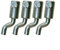 Lot de 4 embouts de câble en Z pour tondeuses à gazon, embouts de câble Z de rechange efficaces pour tondeuses à gazon, prend en charge les câbles de 2 mm pour des réparations simples