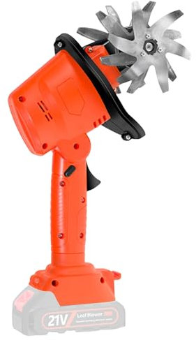 Akku-Bodenhacke Motorhacke,Kabelloser Hand Bodenhacke kompatibel mit Makit*a 21V Akku (ohne Batterie),550W 235U/min Gartenfräse mit 10cm Frästiefe und 10cm Fräsbreite, Ackerfräse