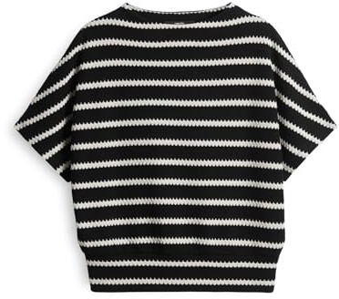 someday Damen Sweatshirt | USALINA Oversize Sweatshirt im Batwing Fit Black, 40