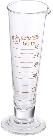 Toyvian Vaso Medidor de Laboratorio Graduado Transparente con Base Estable para Medición Precisa de Líquidos Química y Ciencia