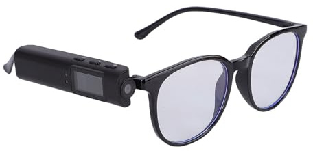 Cuifati AI Smart-Brille mit 12-MP-Kamera, 2,7K WiFi-Videoaufzeichnungsbrille, Tragbare Kamera-Sonnenbrille für Vlog-Reisen, Outdoor-Sportarten (32G)