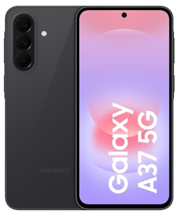 Samsung Galaxy A37 5G, 128GB, RAM 6GB, Awesome Charcoal [Versione Italiana] | 3 anni di Garanzia, Smartphone sottile, Cerchia e Cerca, Gomma Oggetto, Suggerimento di Modifica, Tripla Camera, 5.000 mAh