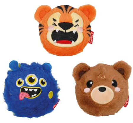 LEGAMI Bouncing Gang - Set di 3 palline saltanti divertenti con volti di animali, regalo perfetto per il compleanno dei bambini e piccolo regalo