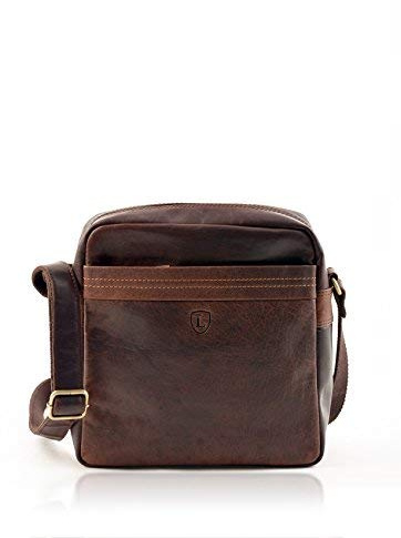 Lakeland Leather Keswick Real Leather Small Messenger Bag in Brown