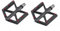 Zeray Paar Flache Pedale ZP-D213 Anti-Slip Ultralight Carbon/Harz (Flache Pedale)