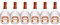 Granpecher - Licor de Melocotón - 6 botellas de 700 ml - Total: 4200 ml