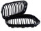 Rejilla Delantera de Riñón Compatible con BMW Serie 1 F20 F21 Facelift 2015-2017 Negro Brillante