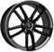 Keskin KT21 7.5JX17 5/112 ET45 66.6 MATT BLACK LIP POLISH Alufelge