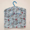 Handmade Cotton Peg Bag with Hanger/Peg Storage/Clothespin Bag/Socks bag/Wardrobe Storage/Over the Door Storage - BLUE DOGS