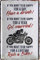 schilderkreis24 Blechschilder Kollektion 20x30cm – Lustige & kraftvolle Motorradsprüche: Deko für Biker und Geschenkideen für Motorradfans (If You Want to be Happy for a Lifetime Ride a Bike)