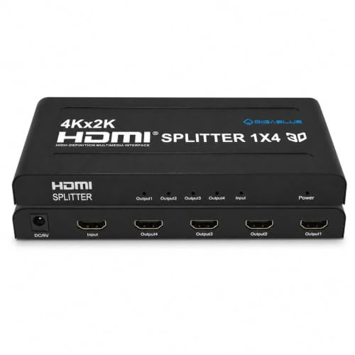 GigaBlue Ultra 4K *HDMI 2.0* Splitter 4K 60Hz für TV, Reciever, Konsole u.v.m. (HDMI 1.4 HDR Splitter 1x4)
