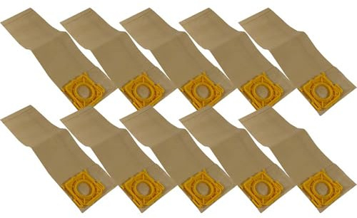 10 Staubsaugerbeutel aus hochfestem Papier mit stabilem Kunststoffanschluß passend für Sebo X4 Serie - Automatic
