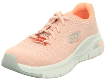 Skechers Arch Fit Infinity Cool, Zapatillas Mujer, Pink Mesh/Coral Trim, 39 EU