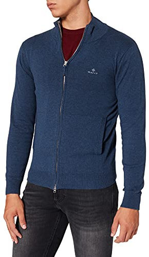 Gant Herren Cotton Pique Zip Cardigan Strickjacke (1er Pack)