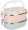 lyrlody Lunchbox aus Edelstahl -Box mit 1/2/3 Tragbarer Luftdichter Lunchbox mit Griff für Erwachsene und Kinder，Haltezeit 2-3 Stunden(2 Schichten)