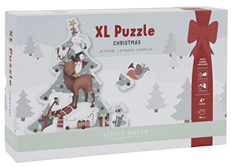 Little Dutch 4860 Puzzle Weihnachten XL