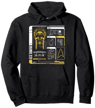 Star Trek: Lower Decks USS Cerritos Schematic Pullover Hoodie