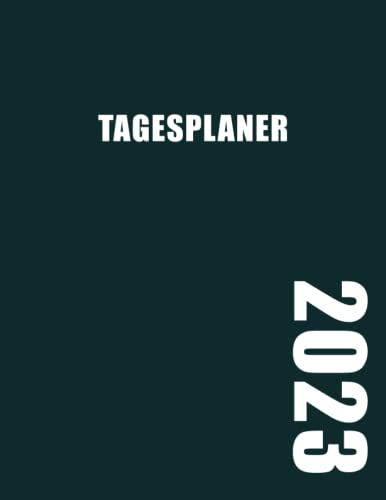 Buchkalender 2023: Großer Kalender XXL 2023 I A4 I 1 Seite / Tag mit Zeiteinteilung I 400 Seiten I Petrolfarben