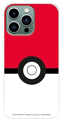 Schutzhülle für iPhone 14 Pro MAX von Pokémon, Poké-Ball, personalisierbar, zum Schutz Ihres Handys, flexibles Silikon, offizielles Lizenzprodukt von Pokémon