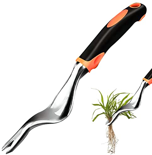 Hillylolly Estirpatore Manuale Erbacce, Sarchiatrice, Diserbatrice, Estirpatore Erbacce da Giardino, Estrattore Erbe Infestanti, Rimozione Attrezzo, Radici, per Scavare, Estirpare, Smuovere Terreno