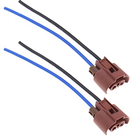 YINETTECH 2pcs HB3 HB4 9005 9006 Douilles d'ampoule de Phare Faisceau de Câblage 2 Broches Ampoule Antibrouillard Prise Réparation Connecteur Fil de Prise pour Phare Antibrouillard 12V 15cm