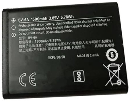 Backupower Ersatz Akku Batterie Kompatibel mit No-kia 8110 4G, TA-1048, TA-1059 Mobile Phone Smartphone 3.85V 1500mAh/5.78 Wh