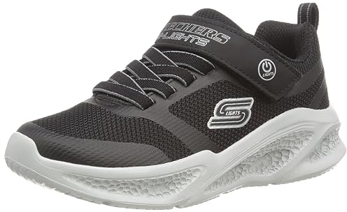 Skechers Jungen Meteor-Lights Arbeit, Schwarz, 28 EU