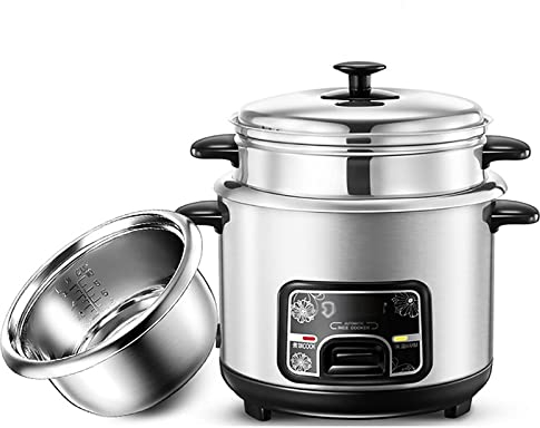 Cuiseur À Riz Et Fonction Vapeur-Chaud (2/3/4/5L) Liner INOX 304, avec Spatule Et Gobelet Doseur, pour 1 À 7 Personnes,2L