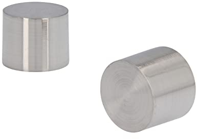 HDTL Zubehör für Gardinenstangen Ø 25mm Edelstahl Optik Ø 25mm 2x Endstücke Zoya