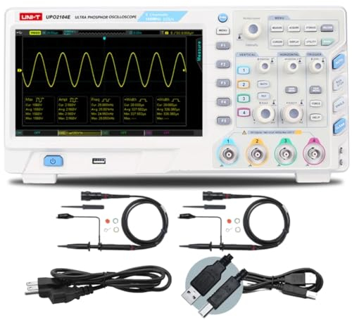 UNI-T MSO2202 Digital Oscilloscope, 2 Channels, 200MHz, 2Gsa/s, 56Mpts, 1.000.000 wfms/s, 16 DIGITAL CHANNELS, Free Triggers and Decodes, 3 Years Free Warranty