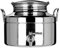 Megashopitalia Fût soudé avec Robinet et Base pour Huile en Acier Inoxydable 18/10 (3 L)