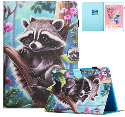 TEDTIKJT Cover Compatibile con iPad 9th/8th/7th Generation 10.2 2021/2020/2019 Custodia Pelle PU Flip Protezione Cover con Auto Sveglia/Sonno Supporto Funzione Custodia Tablet Case,Procione