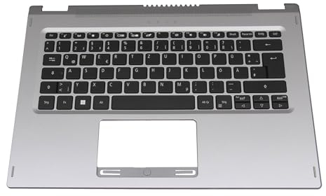 acer 6B.ABFN1.020 Original Tastatur inkl. Topcase DE (deutsch) schwarz/Silber für Spin 1 (SP114-31)