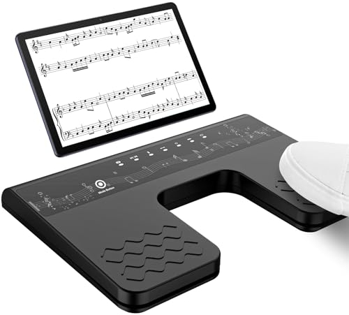 SHTALHST Bluetooth Page Turning Pedal Für Tablet-Smartphones, Page Turner Kabellos, Wireless Page Turner Pedal, External Page Tuner Pedal Wireless Für Live-Auftritte, Konzerte, Aufnahmestudios