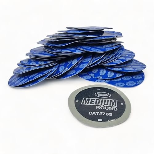 x50 60mm Medium Round Tyre Tube Patches Inner Tube Repair Patch Motorbike Bike Cycle MX ATV