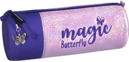 BRUNNEN Schlampermäppchen s'maepp M Magic Butterfly | rosarot/lila