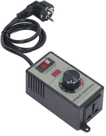 Regolatore di Velocità Motore AC 220-240V 4000W, Controllo Velocità Ventilatore Elettrico 10A con Interruttore Rotante