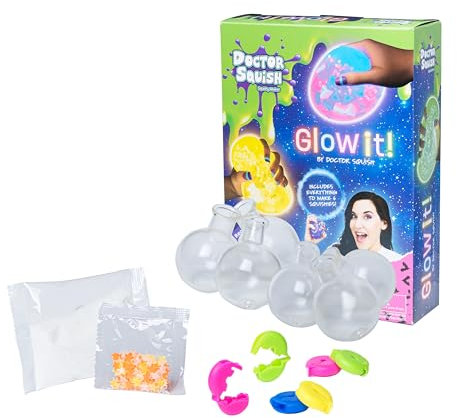 Glow It! by Doctor Squish - Nachfüllpack - 8 Ballons enthalten, grün