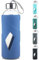 SHOW INGENUITY 1000ml Borosilicate Glass Water Bottle BPA Free Reusable Glass Drinking Bottle with Silicone Sleeve and Stainless Steel Lid